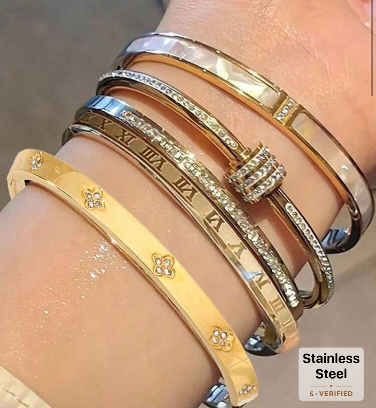 5 PC Stainless Steel braclets